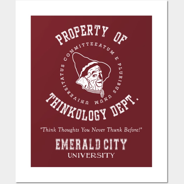 Thinkology Dept. | Emerald City University | Scarecrow Wall Art by rydrew